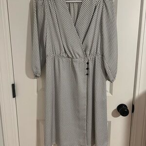 New York & Company Black and White Dress